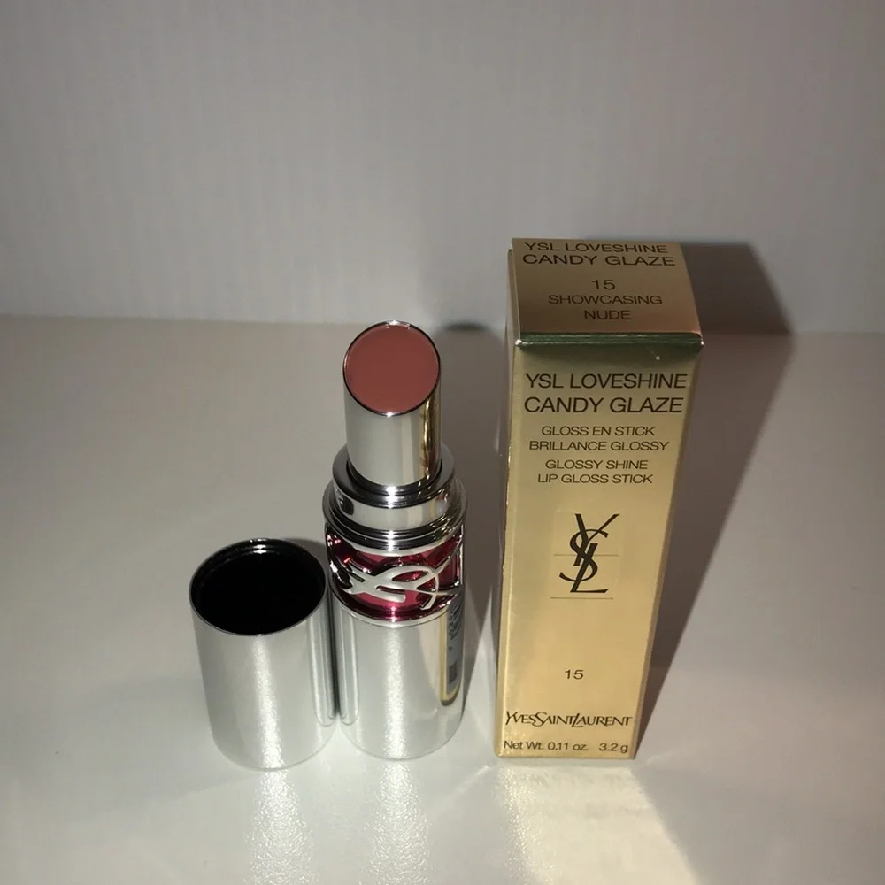YSL Loveshine Candy Glaze in Showcasing Nude (15), NEW